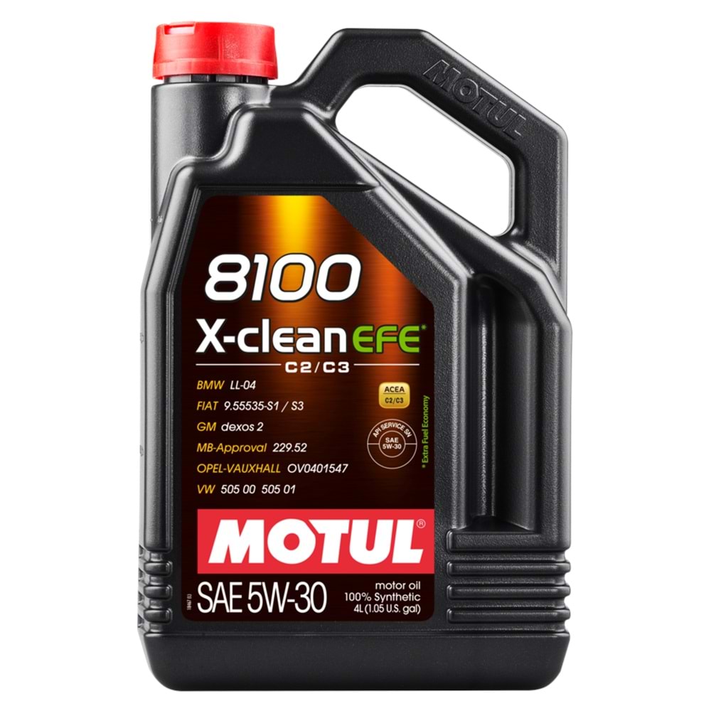 MOTUL 8100 X CLEAN EFE C2 C3 5W30 4 LİTRE