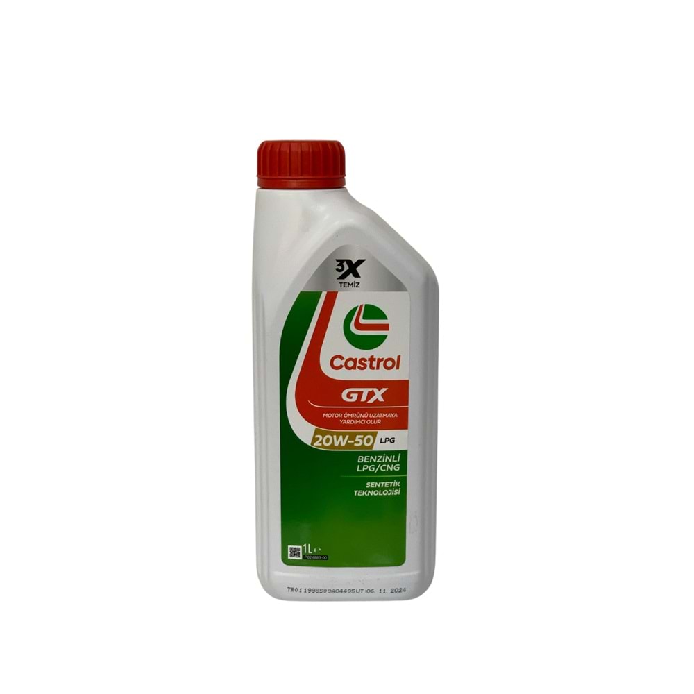 CASTROL GTX LPG 20W50 1 LİTRE