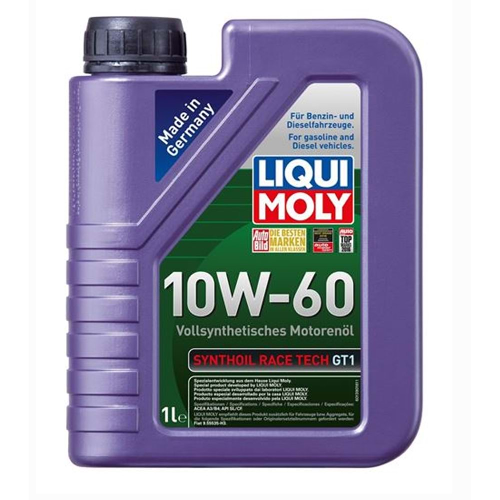 LIQUI MOLY 10W60 1 L SYNTHOIL RACE TECH GT1