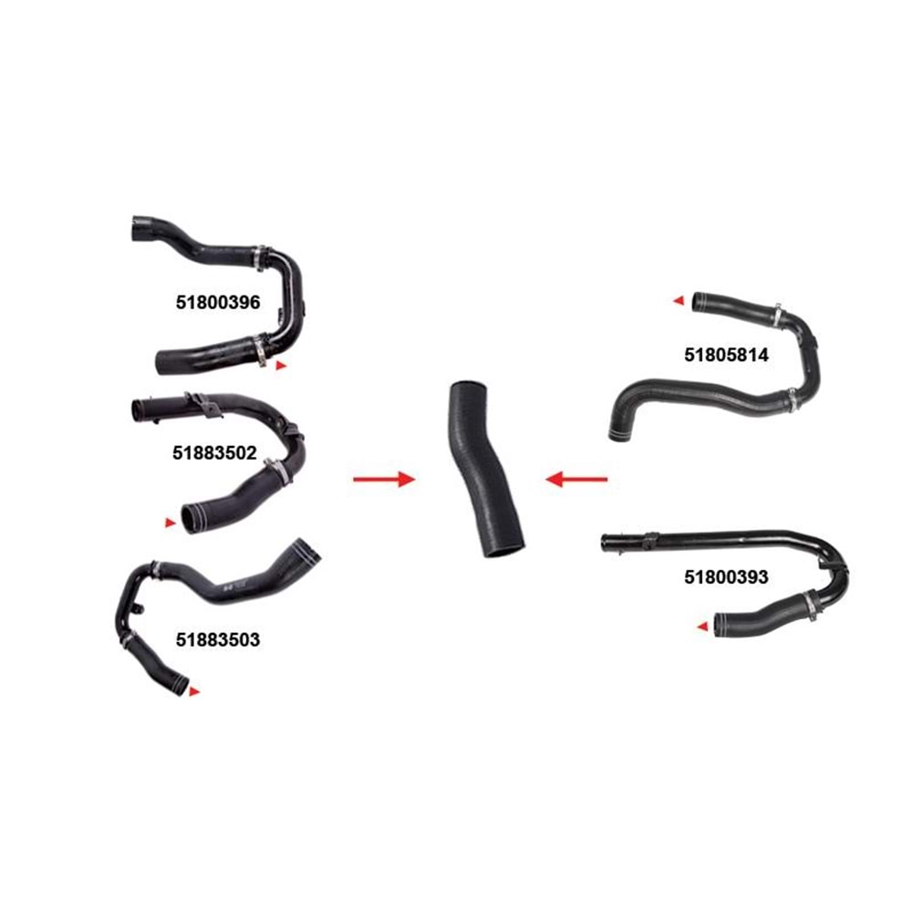 TURBO HORTUMU KUCUK METAL BORU HARIC LINEA 1.3 JTD-1.4 16V TURBO 07=>