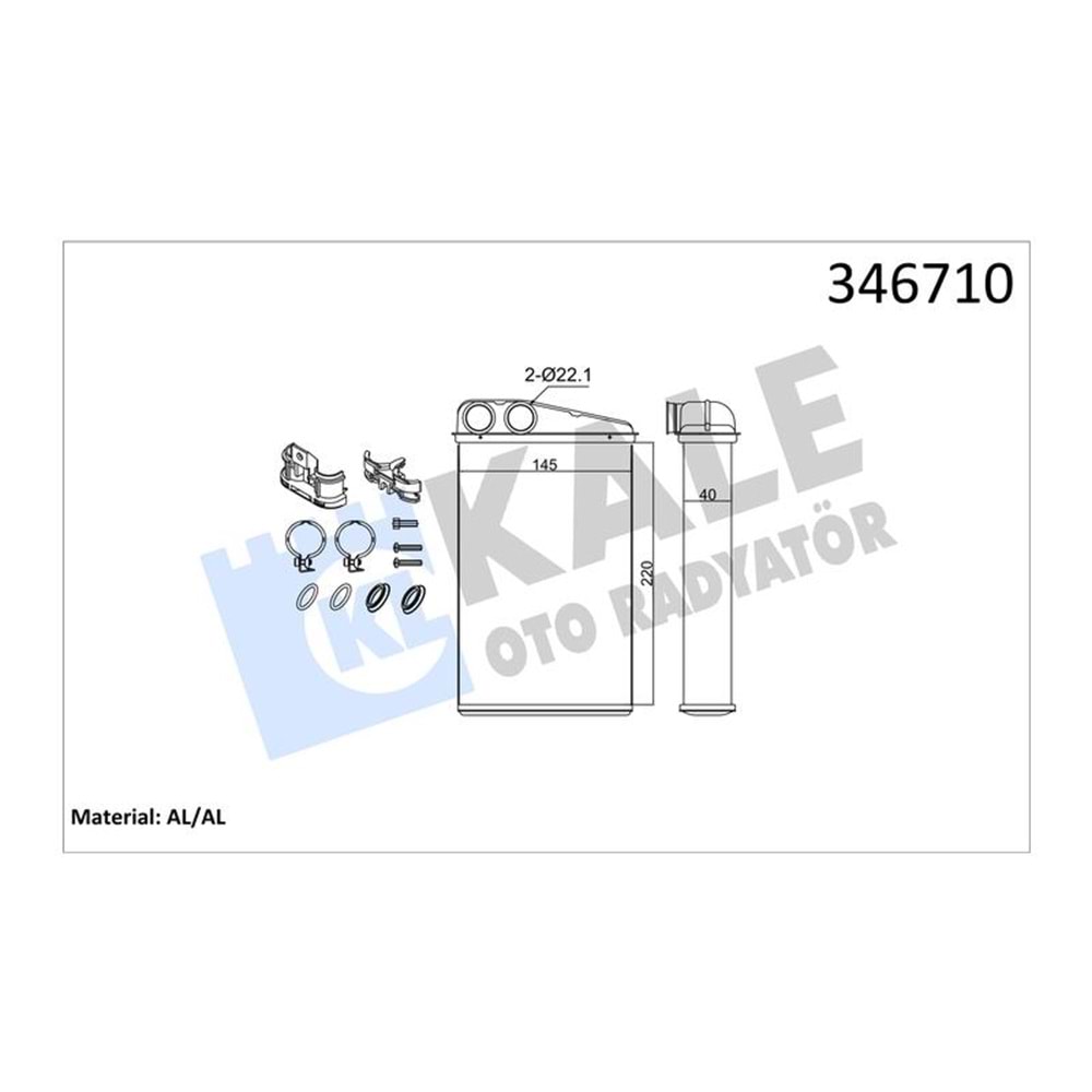 KALORIFER MEGANE II -SCENIC II-GRAND SCENIC II AL BRZ
