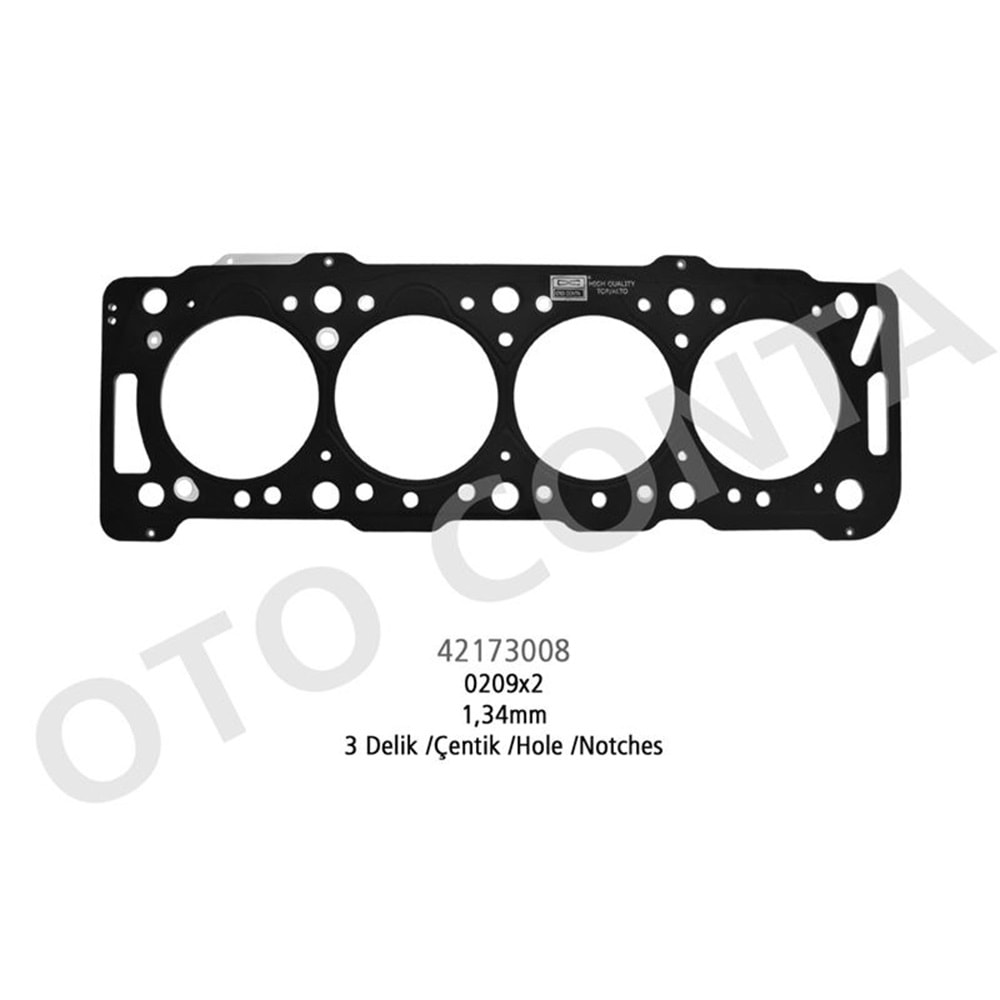 SILINDIR KAPAK CONTA BERLINGO PARTNER 1.9D CELIK MLS 3 DELIK 1.34MM DW8