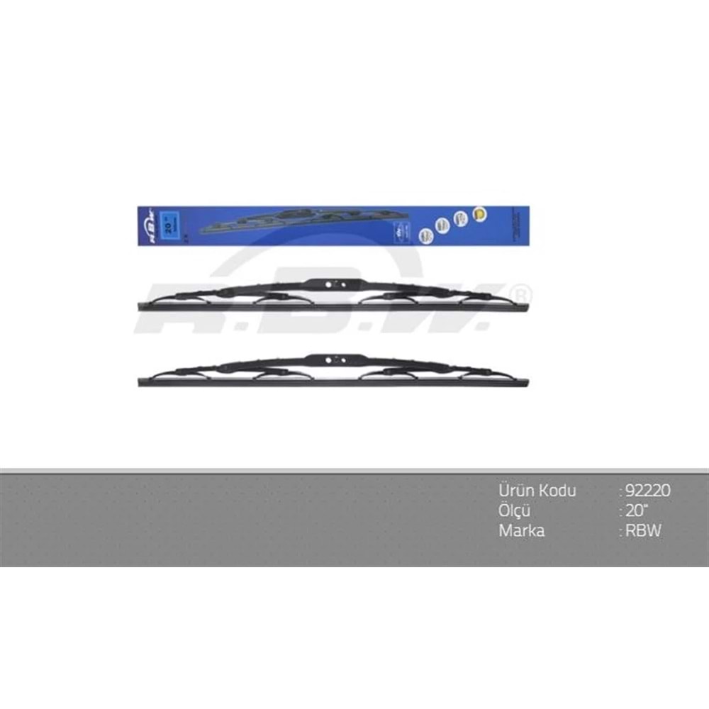 TELLI VE GRAFITLI SILECEK SUPURGESI UNIVERSAL 20 510mm x2