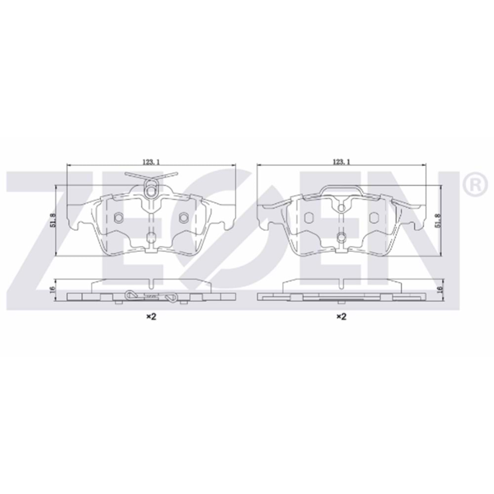 ARKA FREN BALATA VECTRA C 1.6 16v-1.9 CDTI-2.0 DTI 2002-2008/CITROEN C5 III 1.6 HDI-1.6 THP 2008-2015/PEUGEOT 508 1.6 E-HDI 2010-/FOCUS II 1.6 TDCI 2004-2011/TRANSIT CON. 1.8 TDCI 2002-2013