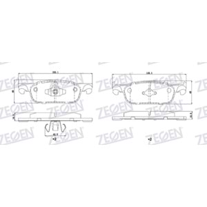 ÖN FREN BALATA RENAULT CLIO IV 1.5 DCI 2012- / CLIO IV 0.9 TCE 2012- / CLIO IV 1.2 16v 2012-/ CLIO IV 1.6 2012- / DACIA LOGAN II 1.5 DCI 2012- / LOGAN II 1.2 2012-