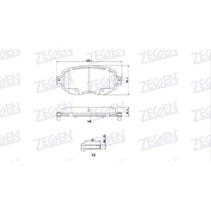 ÖN FREN BALATASI IKAZLI RENAULT MEGANE IV (B9A/M_) 1.5 DCI 2016- / MEGANE IV (B9A/M_) 1.6 DCI 2016- / MEGANE IV (B9A/M_) 1.6i 2016- / MEGANE IV (B9A/M_) 1.2 TCE 2016