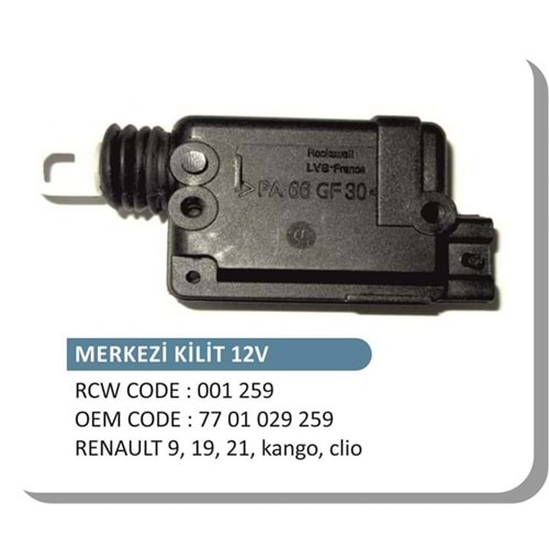 KAPI KİLİT MOTORU R9-R11 CLİO R19