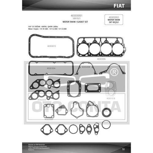 MOTOR CONTA TAKIMI (FULL) M131 1.6