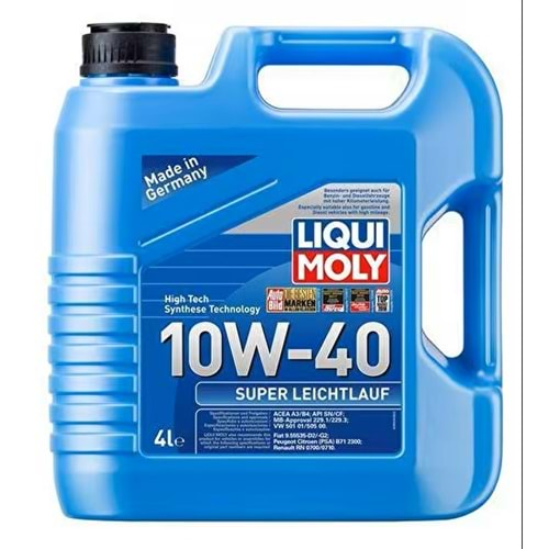 YAĞ 10W40 4LT SUPER LEİCHTLAUF LIQUI MOLY