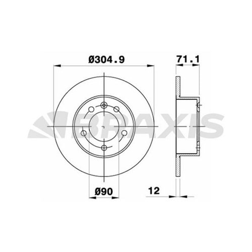 FREN DİSKİ ARKA (TAKIM) MASTER III MOVANO B 2,3DCI 10