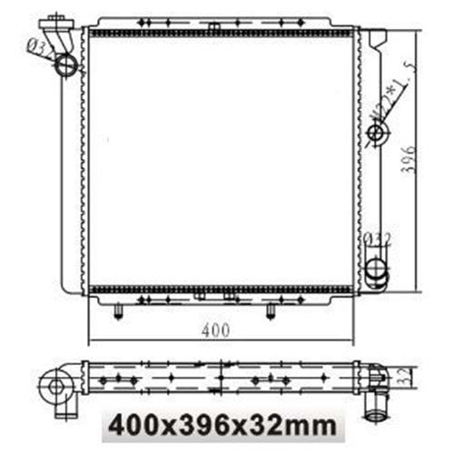 SU RADYATORÜ MEKANİK (RENAULT R9 KARB.) 400x396X32