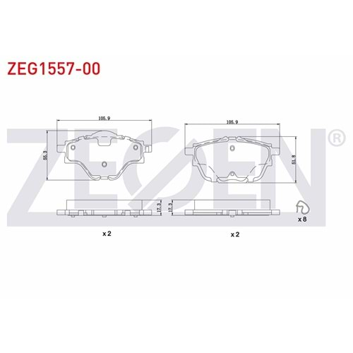 FREN BALATA ARKA CITROEN C4 PICASSO II 1.6 HDI 13-/ C4 PICASSO II 1.6 VTI 13-/ C5 AIRCROSS 18-/ PEUGEOT 308 II 2.0 HDI 14-/ 5008 II 1.6 HDI 14-/ DS 4 1.2 - 1.5 - 1.6 21-/ OPEL ASTRA L 1.2 - 1.5 D 21-