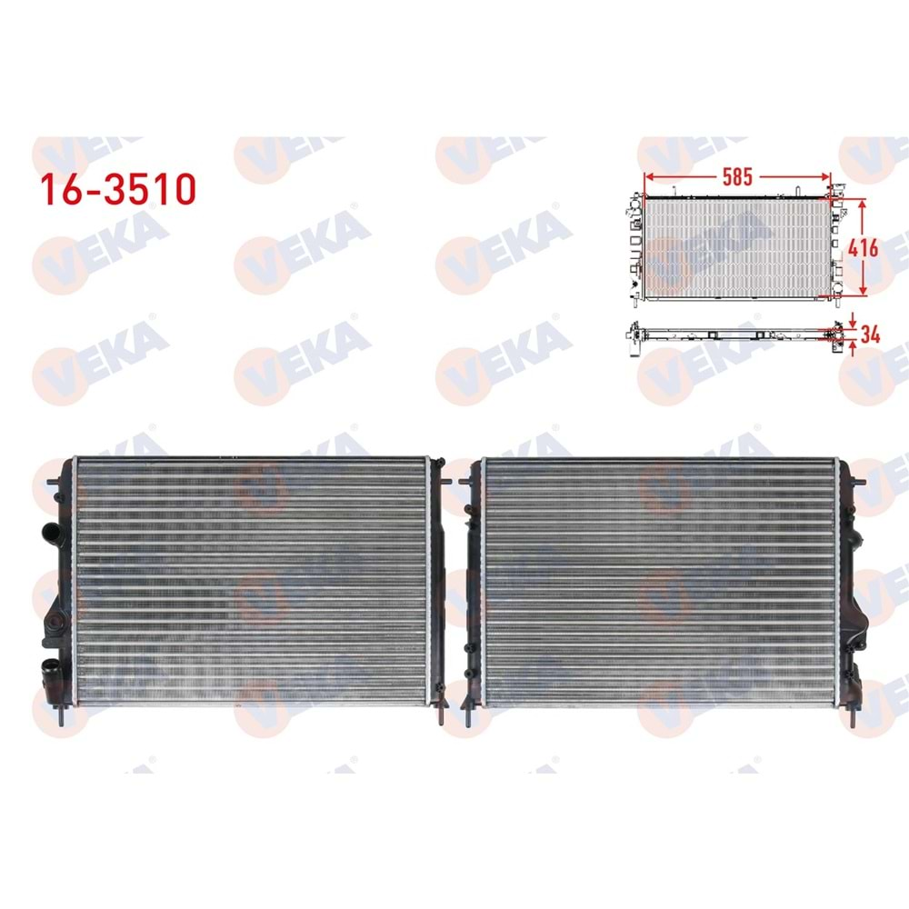 SU RADYATÖRÜ MEKANİK DACIA LOGAN (LS) 1.5 DCI M-T 2004-2012