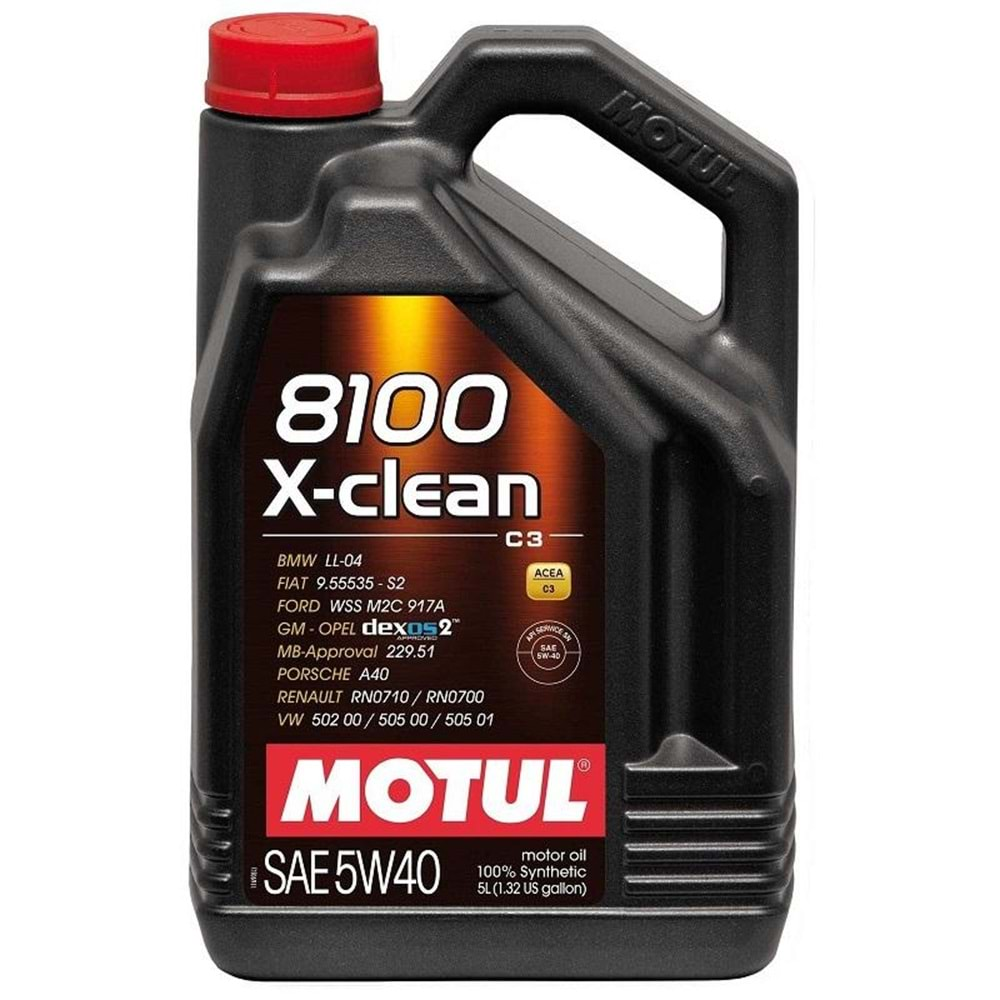 MOTUL 8100 X-CLEAN 5W40 5LT