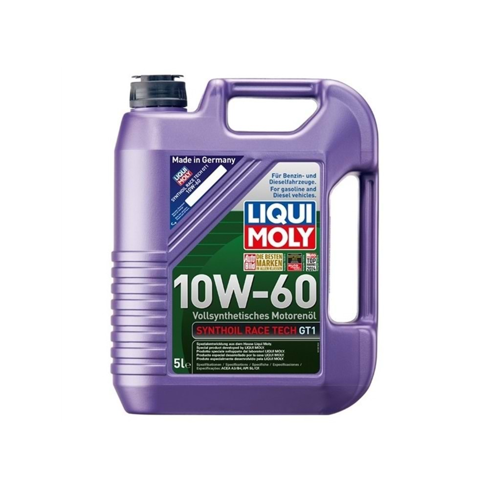 YAĞ 10W60 5LT SYNTHOIL RACE TECH LIQUI MOLY GT1