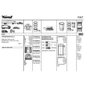 MOTOR PİSTON SEGMAN 69.60MM 0.40MM ( 0.20MM KISA ) ÇAP OPEL ASTRA J CORSA D GRANDE PUNTO 1.3CDTİ 16V LİNEA GRANDE PUNTO MTJ EURO 5 Z13 DTH-A 13 4 SIL. DİZEL 1248 CC 66KW 90PS 17.6:1 90HP