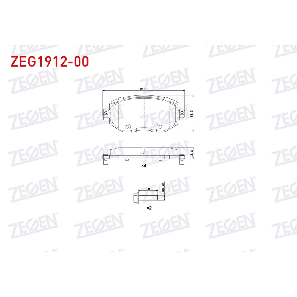 ÖN FREN BALATASI IKAZLI RENAULT MEGANE IV (B9A/M_) 1.5 DCI 2016- / MEGANE IV (B9A/M_) 1.6 DCI 2016- / MEGANE IV (B9A/M_) 1.6i 2016- / MEGANE IV (B9A/M_) 1.2 TCE 2016