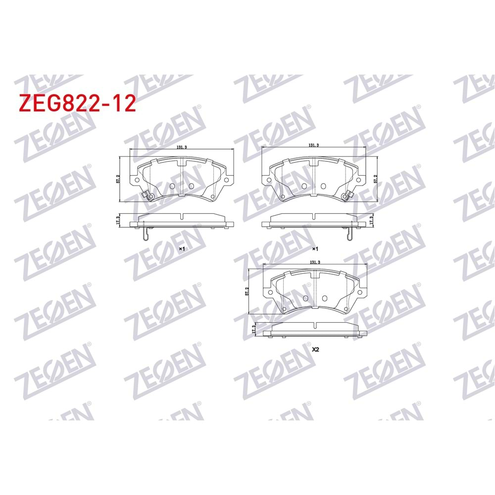 FREN BALATA ON IKAZLI TOYOTA COROLLA 1.4 VVT-I 2002-2007/ 1.6 VVT-I 2002-2007/ 1.4 D-4D 2002-2007/ COROLLA VERSO 1.6 2004-2009/ 1.8 2004-2009/ 2.0 D-4D 2004-2009