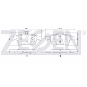 ARKA FREN BALATA VECTRA C 1.6 16v-1.9 CDTI-2.0 DTI 2002-2008/CITROEN C5 III 1.6 HDI-1.6 THP 2008-2015/PEUGEOT 508 1.6 E-HDI 2010-/FOCUS II 1.6 TDCI 2004-2011/TRANSIT CON. 1.8 TDCI 2002-2013